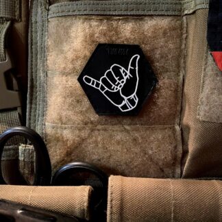 <strong>ПВХ шеврон "Shaka" ч/б</strong>