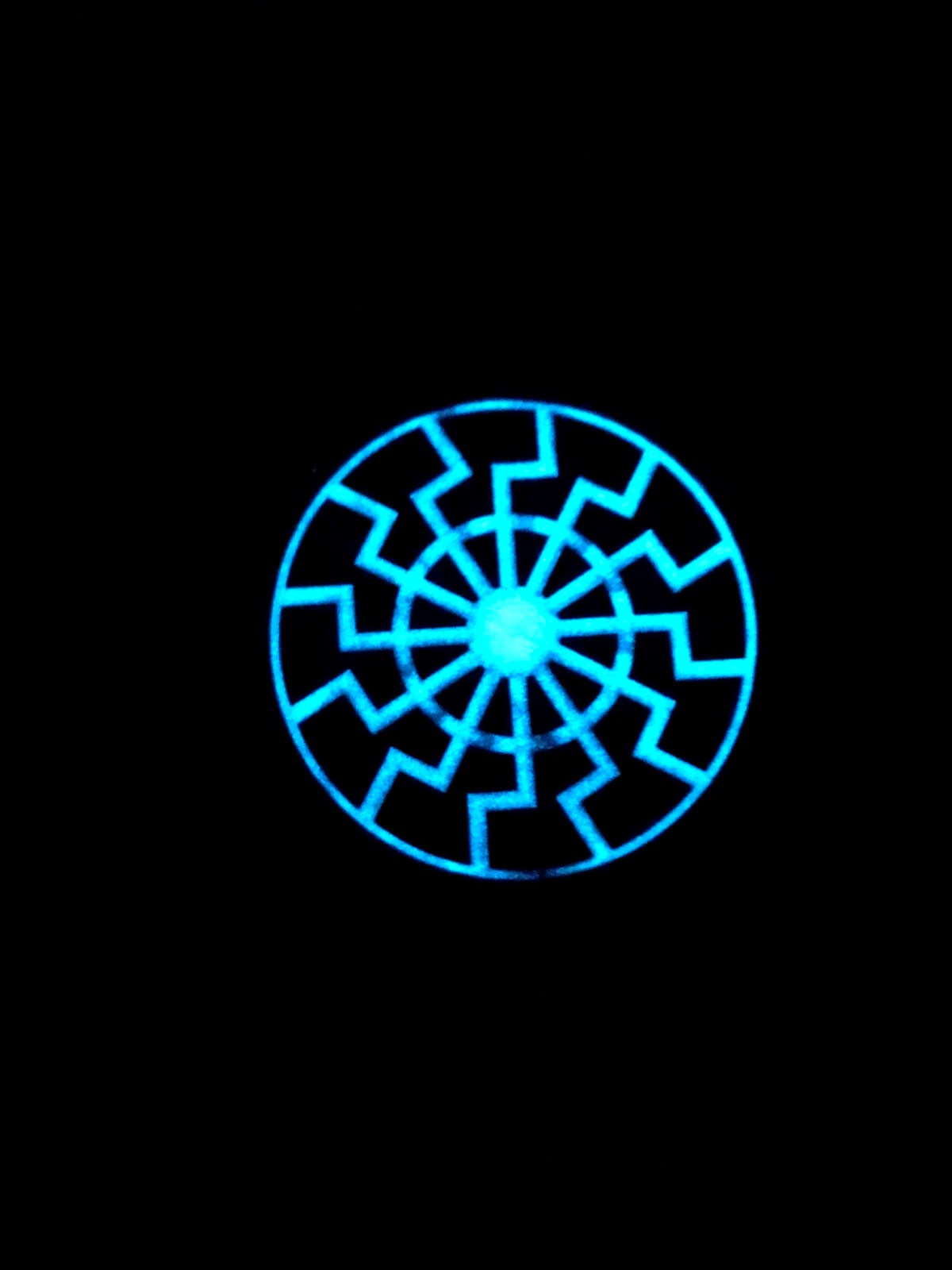 <strong>ПВХ шеврон "Чорне Сонце" glow</strong> - Зображення 2