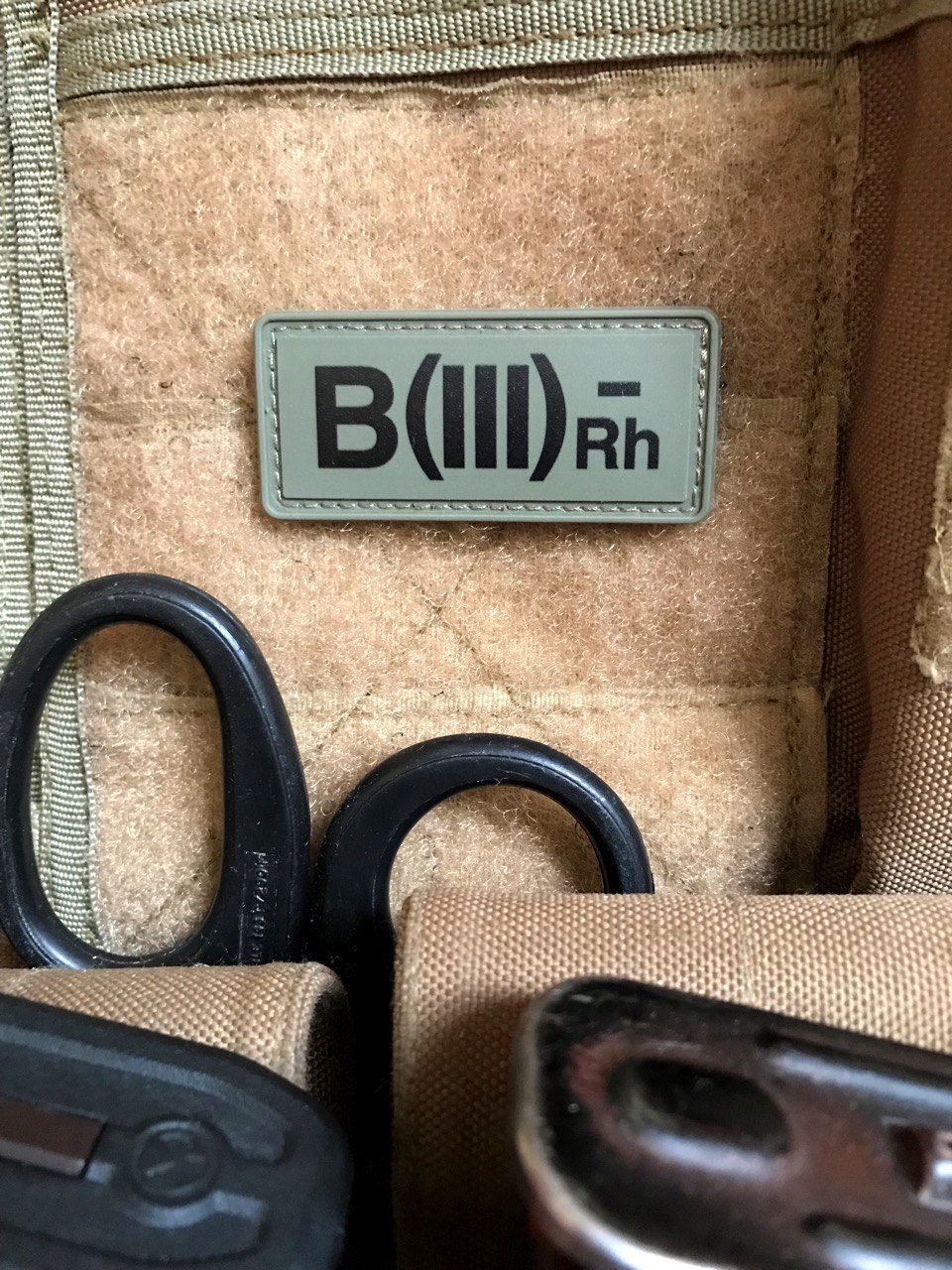 <strong>ПВХ шеврон «Група крові».B III rh- od</strong>