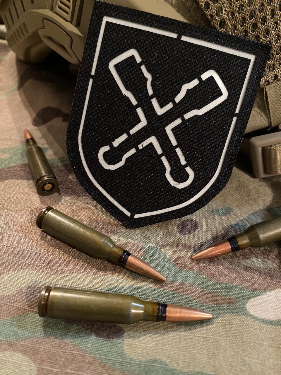 <strong>Шеврон «Гранати на щиті» lasercut.</strong> - Зображення 5