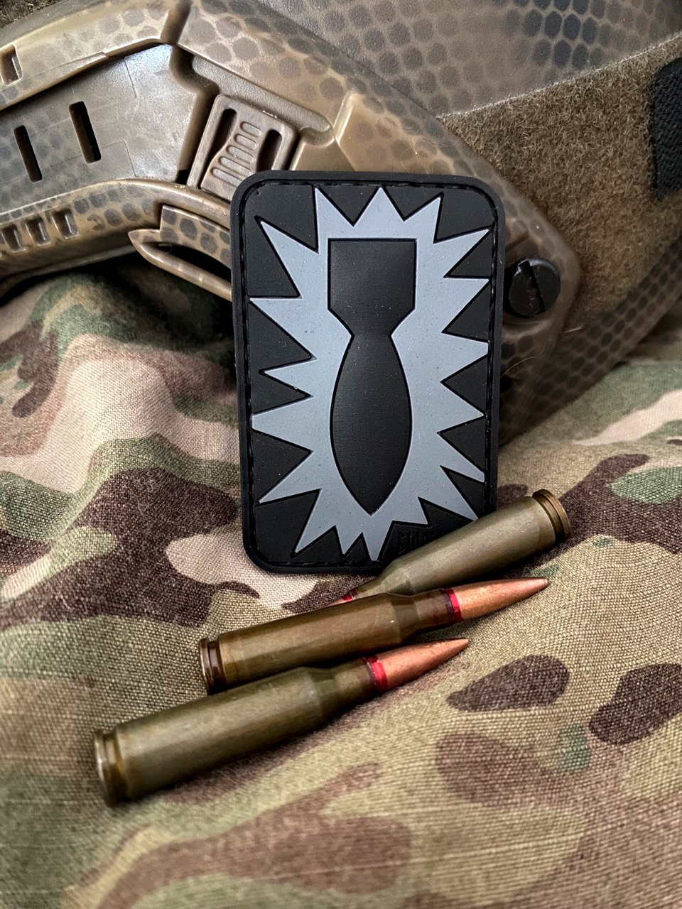 <strong>ПВХ шеврон розмінування «EOD Bomb» bk</strong> - Зображення 2