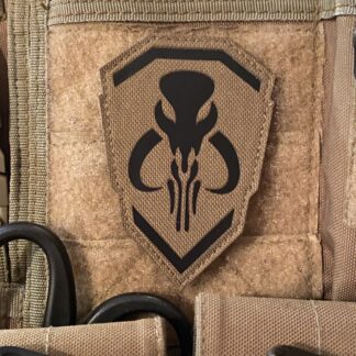 <strong>Шеврон «Mandalorian Logo» lasercut cb/bk</strong>