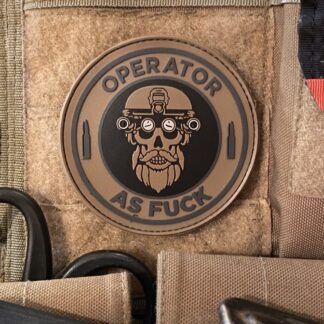 <strong>ПВХ шеврон "Operator as fuck" cb</strong>