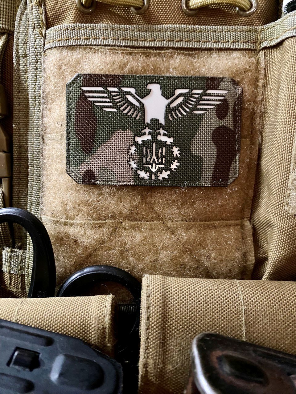 <strong>Шеврон “Орел з тризубом” lasercut mc/gl</strong>