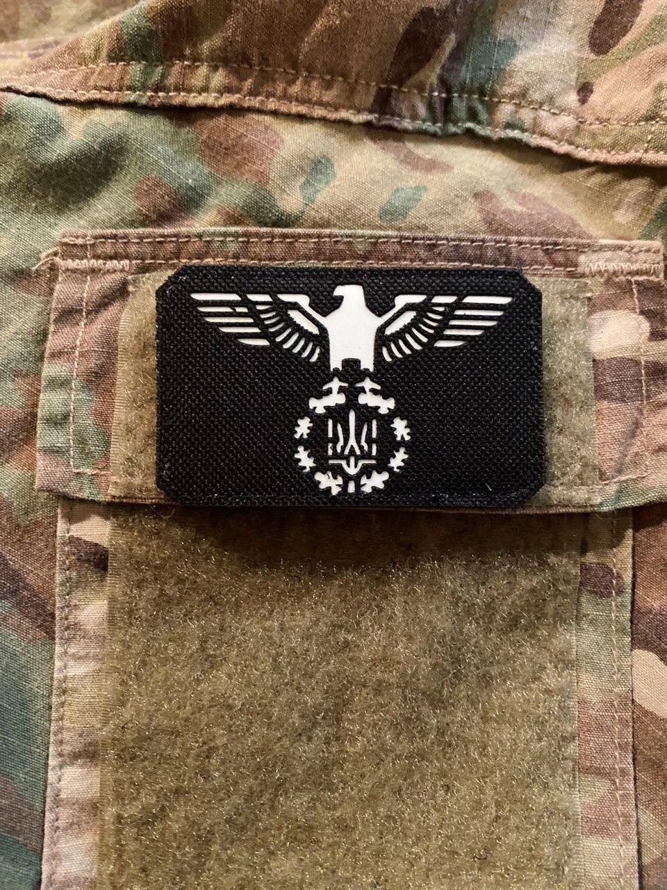 <strong>Шеврон “Орел з тризубом” lasercut bk/gl</strong> - Зображення 4