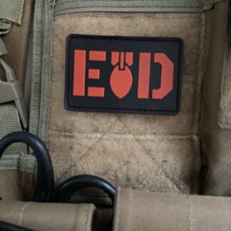 <strong>ПВХ шеврон "EOD"  bk/red</strong>
