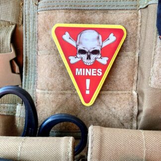 <strong>ПВХ шеврон "Міни (Mines)" red</strong>