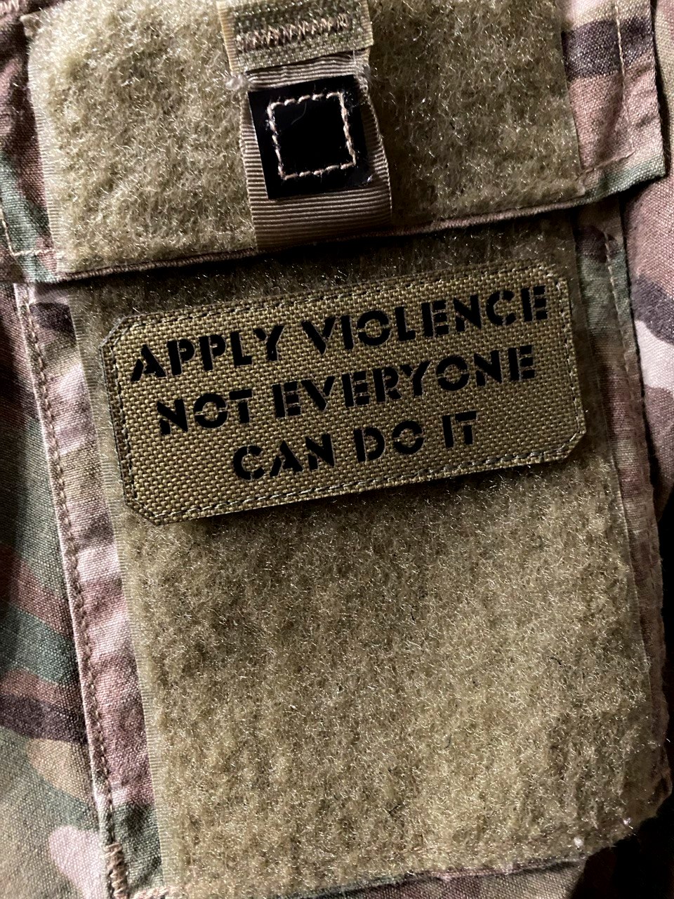 <strong>Шеврон “Apply violence not everyone can do it” cb/bk</strong> - Зображення 3