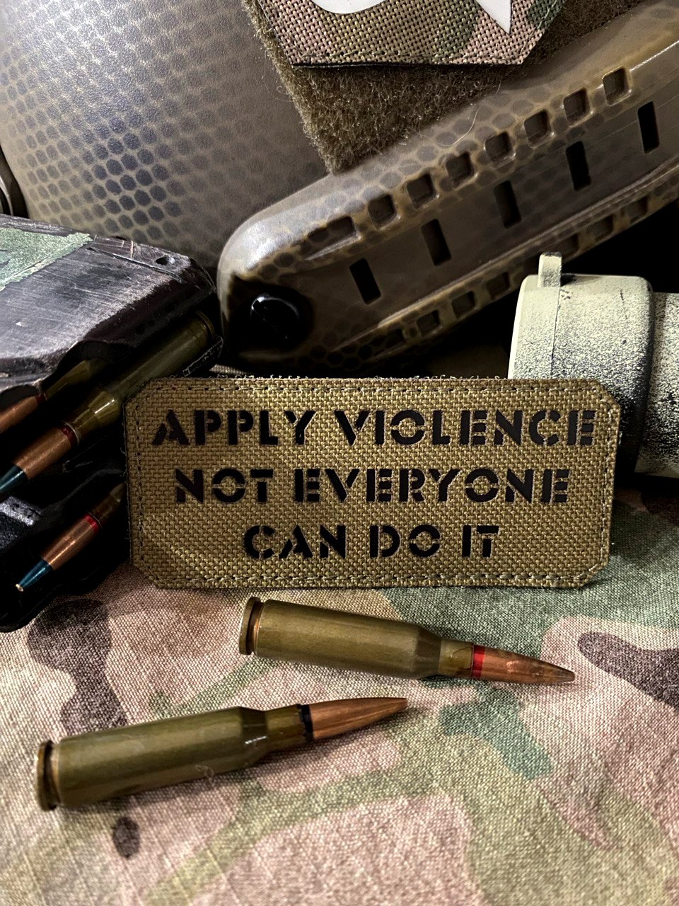 <strong>Шеврон “Apply violence not everyone can do it” cb/bk</strong> - Зображення 2