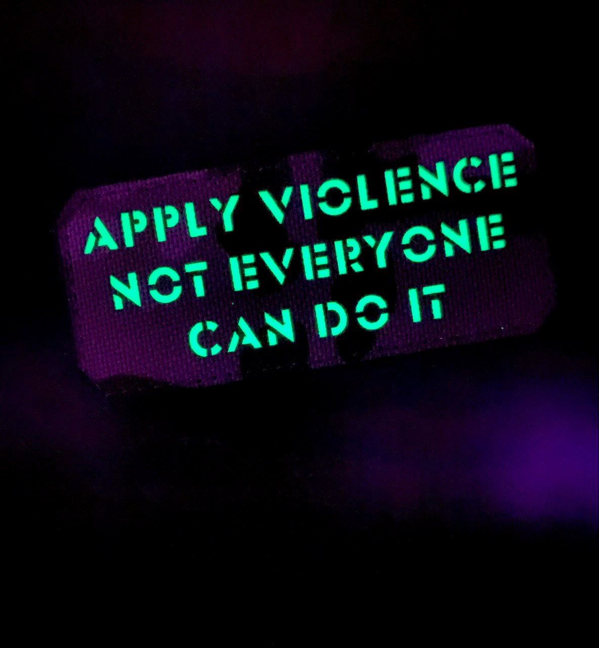 <strong>Шеврон “Apply violence not everyone can do it” mc/gl</strong> - Зображення 2