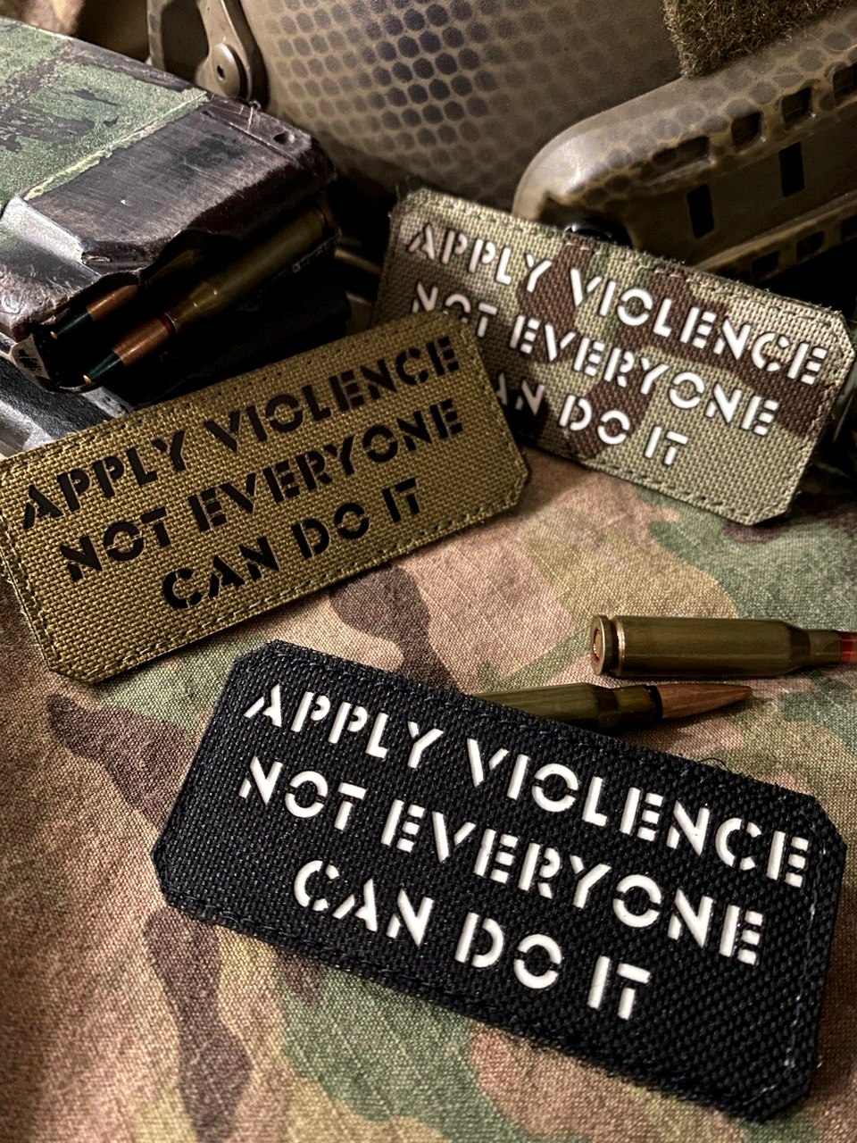 <strong>Шеврон “Apply violence not everyone can do it” cb/bk</strong> - Зображення 4