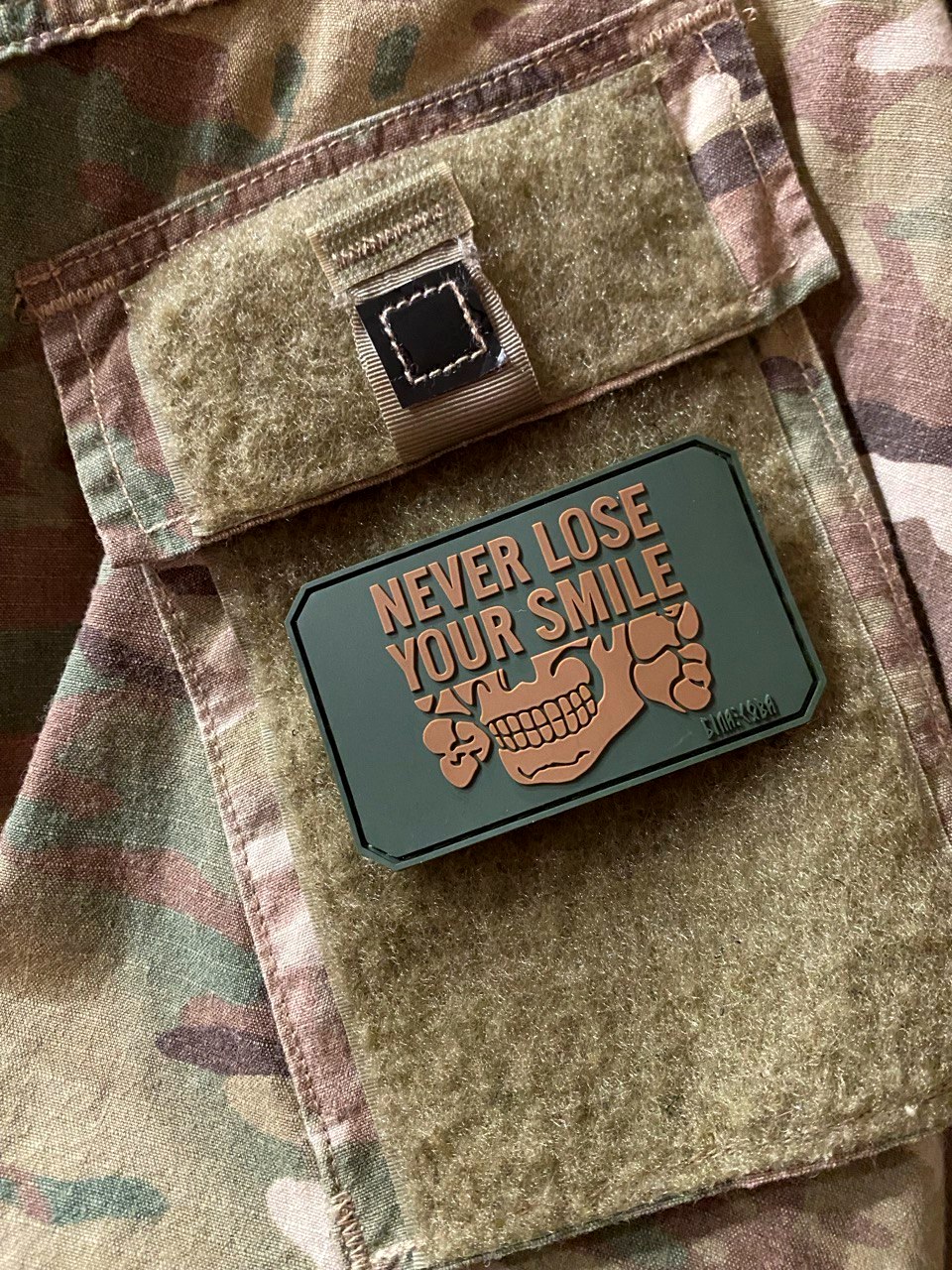 <strong>ПВХ шеврон «Never lose your smile» cb</strong> - Зображення 3