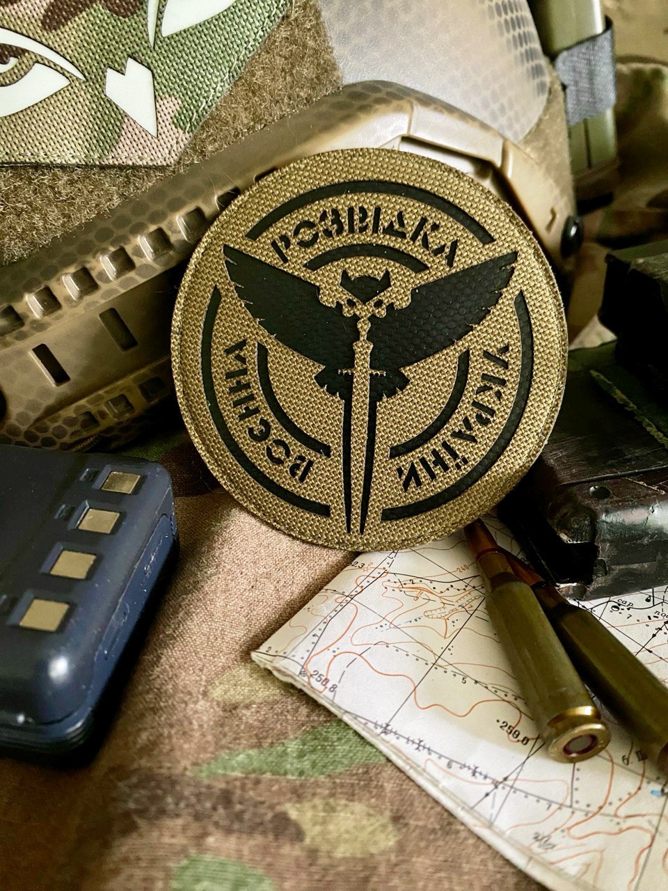 <strong>Шеврон "Воєнна розвідка" v2 cb/bk</strong> - Зображення 2