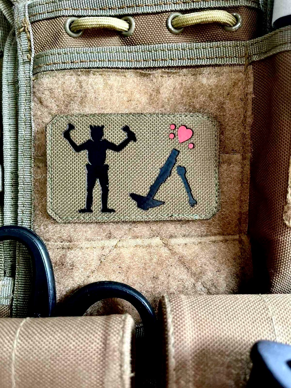 <strong>Шеврон «Прапор Чорної Бороди міномет» lasercut cb-bk</strong>