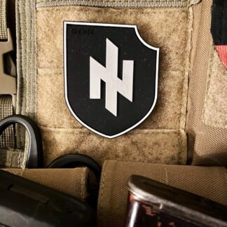 <strong>ПВХ шеврон «Ідея Nації» щит bk/wh</strong>