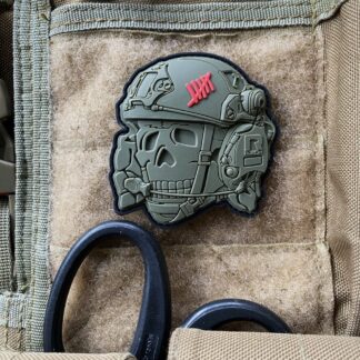 <strong>3D ПВХ шеврон "Operator Toten skull" olive</strong>