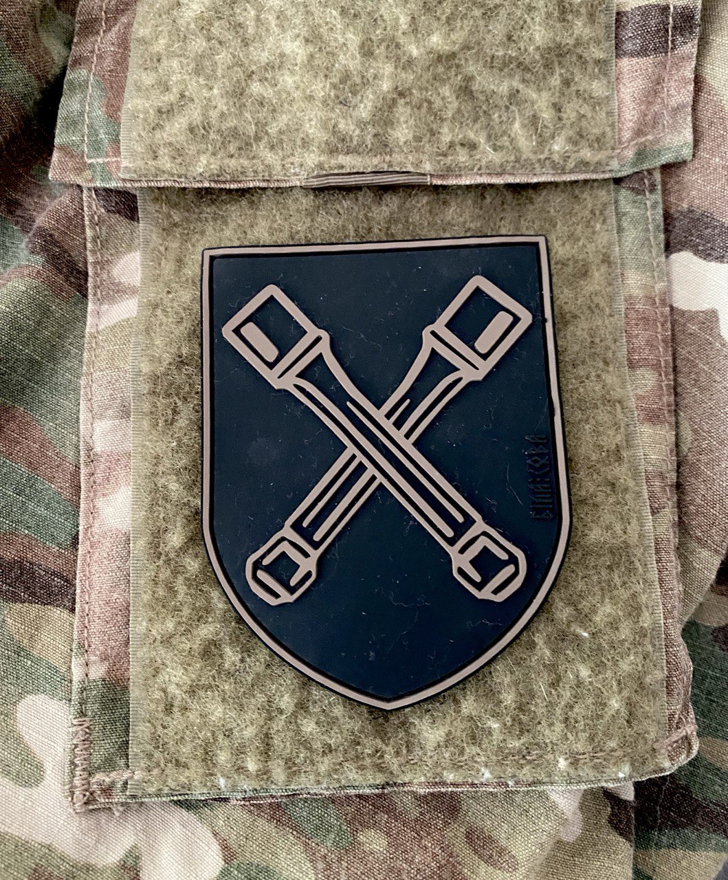 <strong>ПВХ шеврон «36 гренадерська дивізія» чорний/койот</strong> - Зображення 3