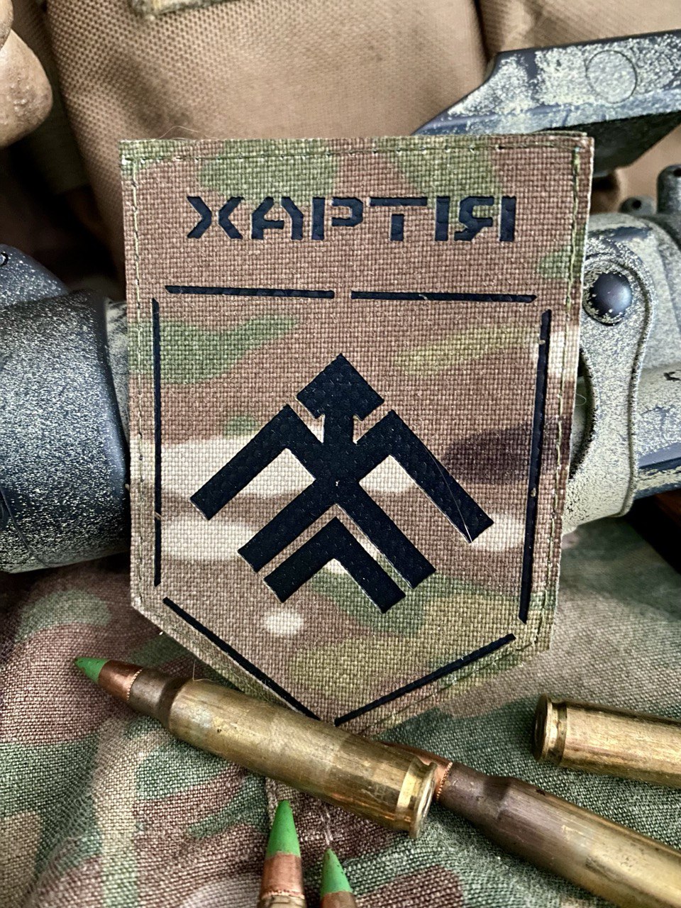 <strong>Шеврон 13-та бригада оперативного призначення «Хартія» lasercut mc-bk</strong> - Зображення 3