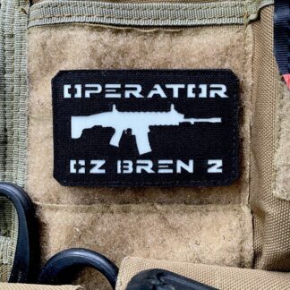 <strong>Шеврон "CZ Bren 2 оператор" lasercut bk/gl</strong>