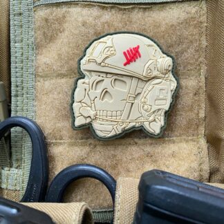 <strong>3D ПВХ шеврон "Operator Toten skull" sand</strong>