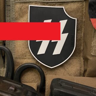<strong>ПВХ шеврон "Ваффен-СС (Waffen-SS)" ч/б</strong>