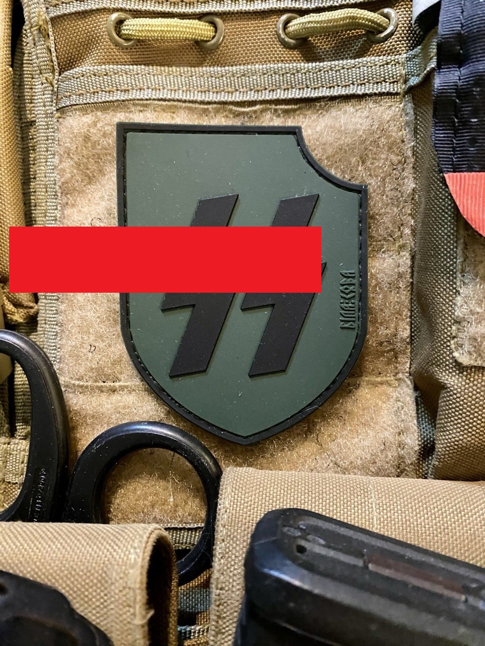 <strong>ПВХ шеврон "Ваффен-СС (Waffen-SS)" олива</strong>