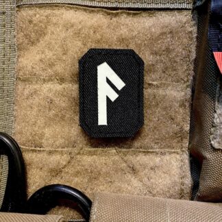 <strong>Шеврон «Руна Ансуз» lasercut bk/gl</strong>