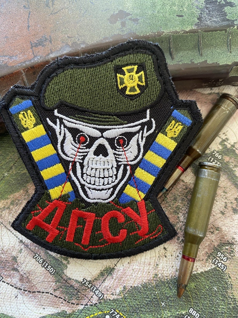 <strong>Шеврон "ДПСУ України skull" вишивка</strong> - Зображення 2