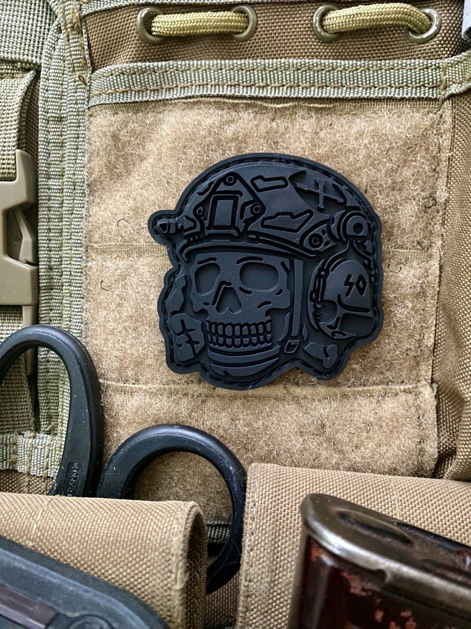 <strong>3D ПВХ шеврон "Operator Totenkopf skull SO" bk</strong>