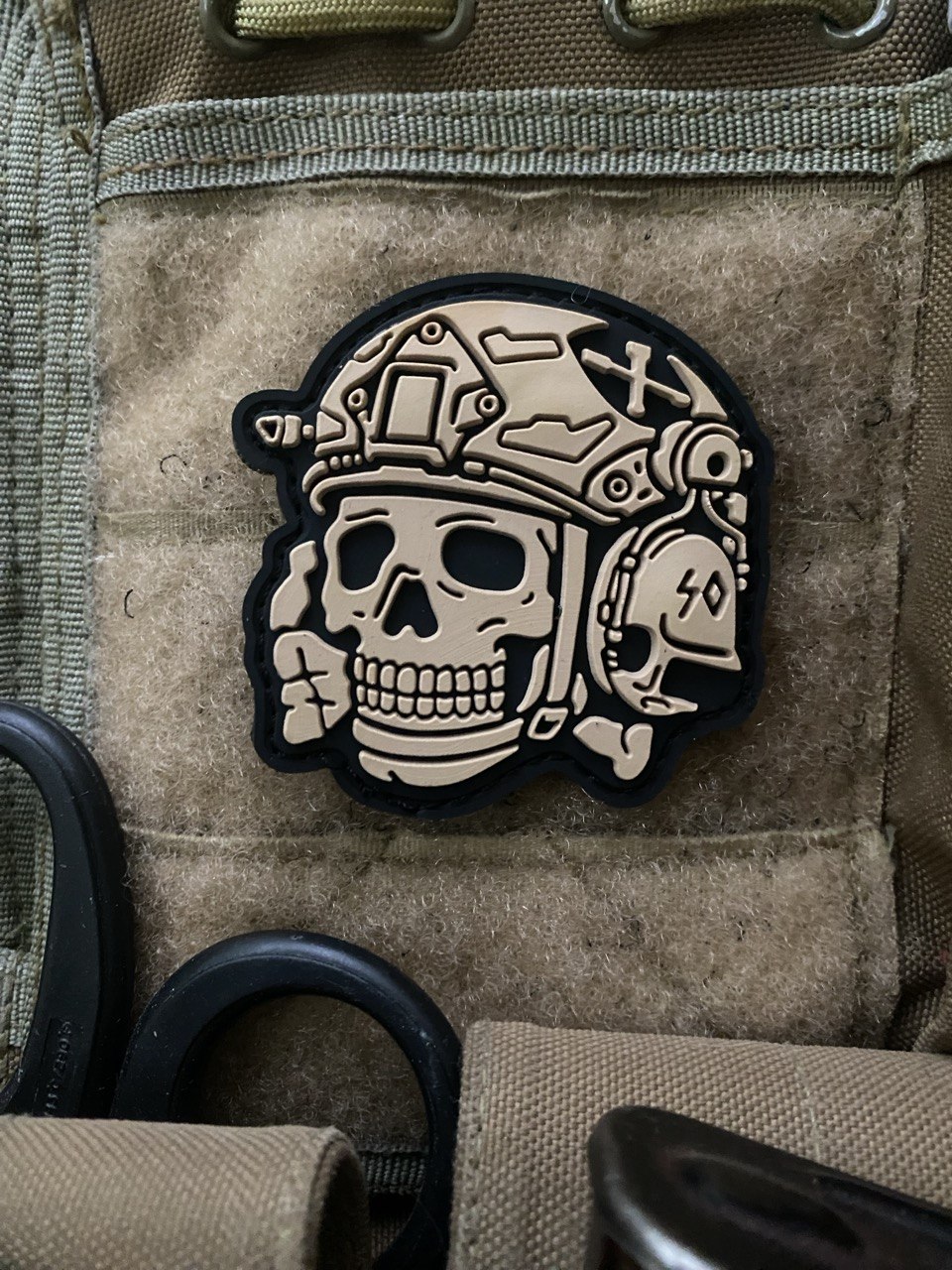 <strong>3D ПВХ шеврон "Operator Totenkopf skull SO" cb</strong>